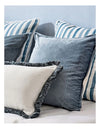 Mira Velvet Greey Blue Cushion