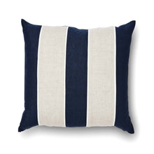  Riley Navy/Linen Patch Cushion
