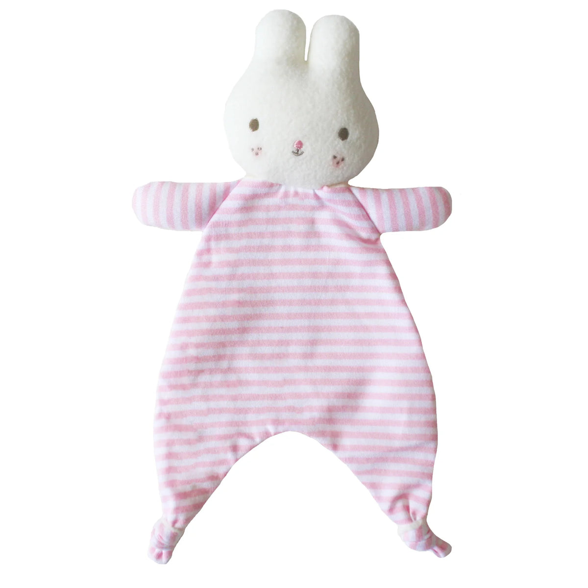 Baby Bunny Comforter Pink Stripe One Rundle Trading Co.