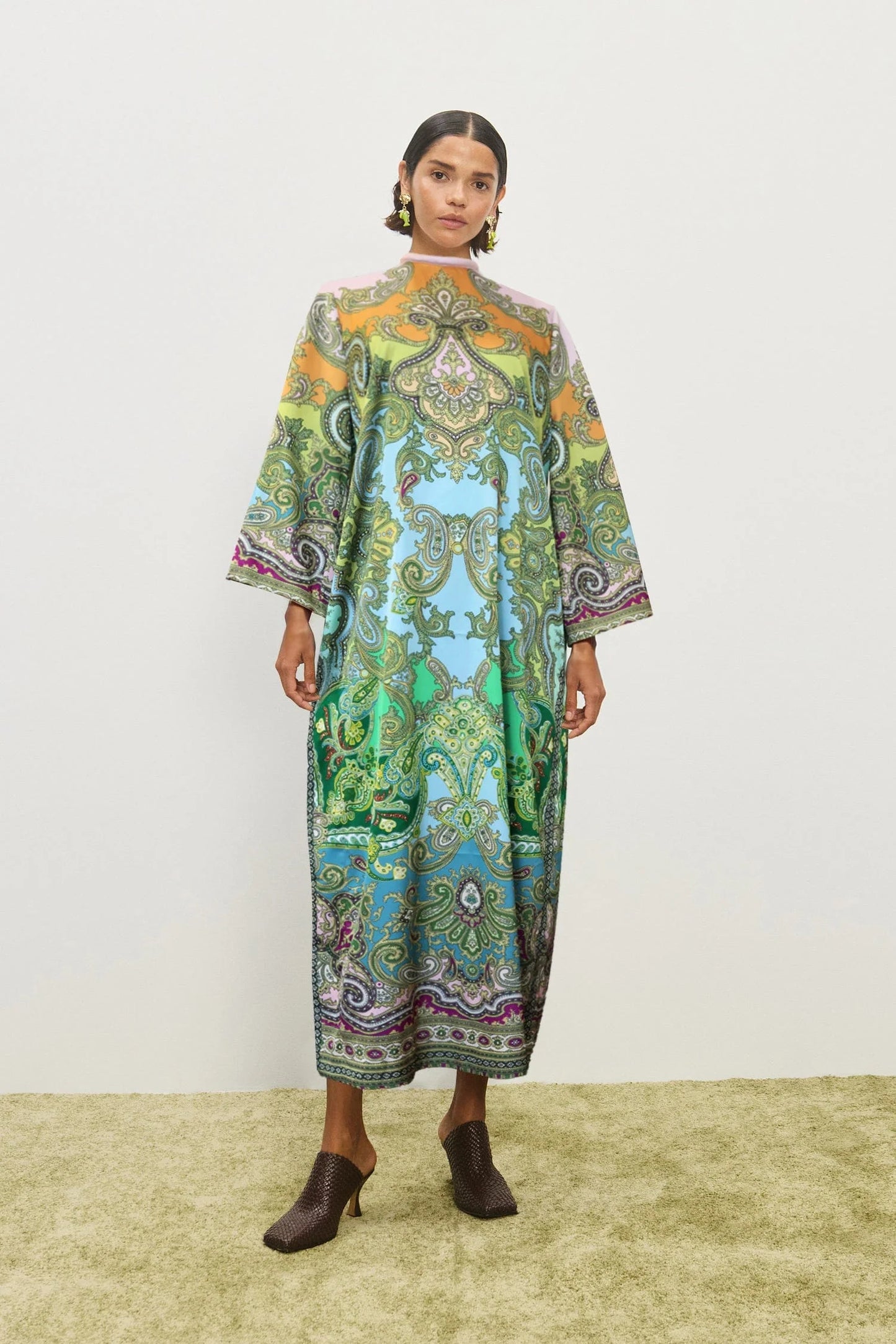 Clemenza Silk Midi Dress