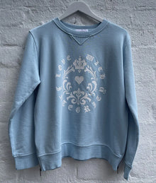  LOVE WITH INTEGRITY SWEAT BABY BLUE / WHITE