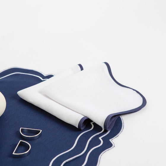 All About Navy Napkins - Set of 4