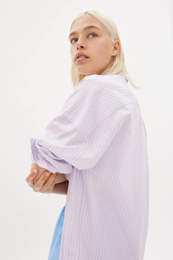 Chiara Shirt Neon Lilac / White
