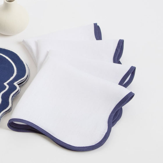All About Navy Napkins - Set of 4