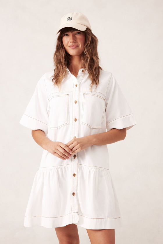 Tiered Pocket Dress