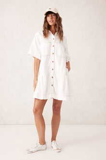  Tiered Pocket Dress