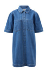 Dylan Pleat Sleeve Boxy Dress