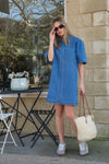Dylan Pleat Sleeve Boxy Dress