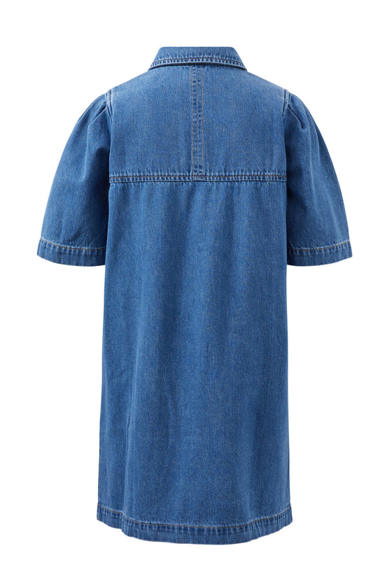 Dylan Pleat Sleeve Boxy Dress