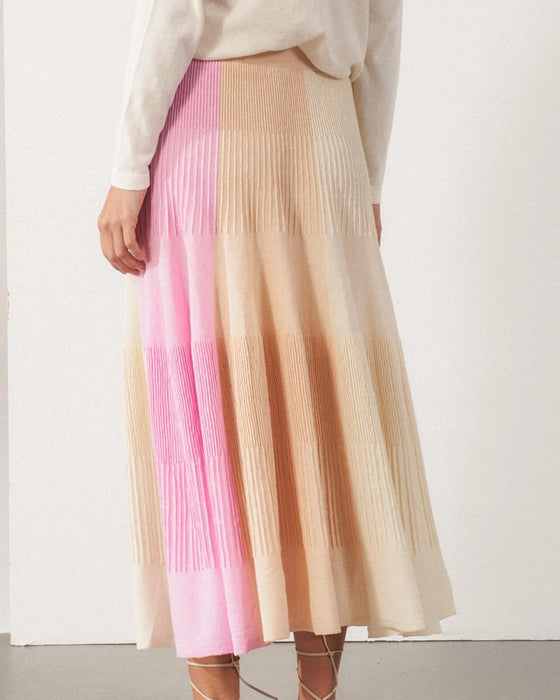 Radial Midi Skirt