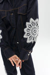 Bowie Jacket - Indigo Denim Lace