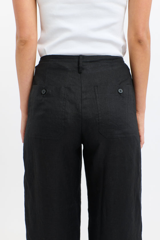 Perry Linen Drawcord Pant