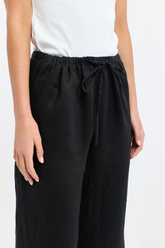 Perry Linen Drawcord Pant