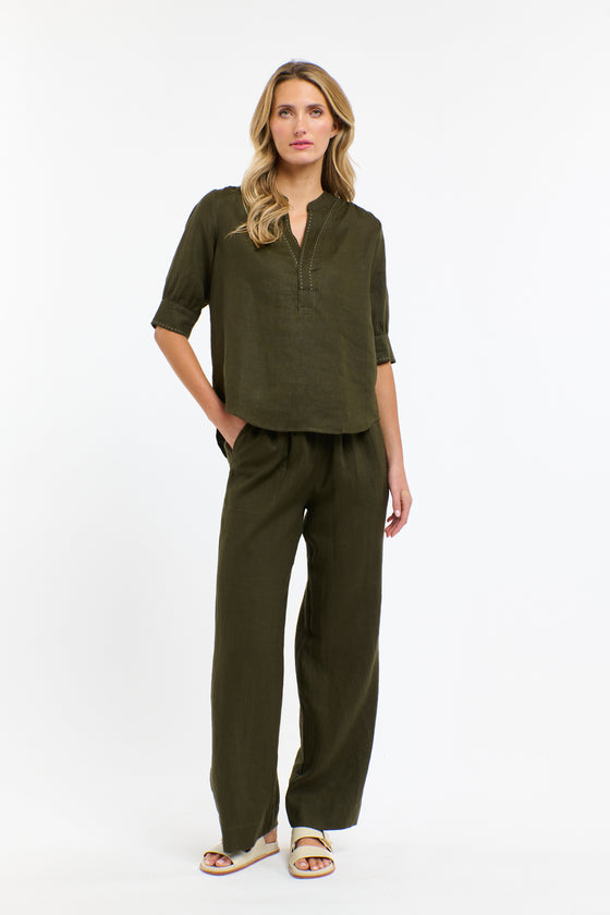 Perry Linen Drawcord Pant