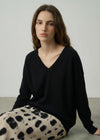 103 Classic V Neck Blk