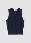 180 Cashmere Classic Tank - Navy
