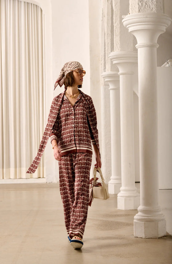L Insignia Silk Shirt