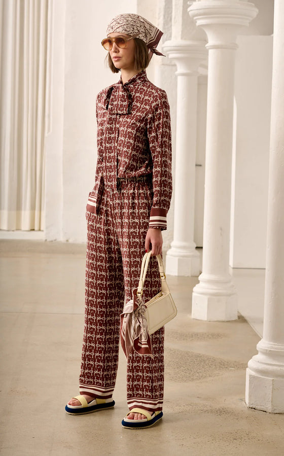 L Insignia Silk Shirt