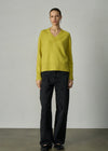 374 Classics V Neck - Green Oasis