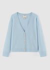 394 Cashmere Cardi Blue