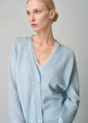 394 Cashmere Cardi Blue