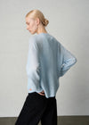 394 Cashmere Cardi Blue
