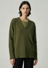 494 Cashmere Gorgeous V - Olive