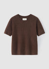 658 Brushed Short Sleeve Knit - Mink