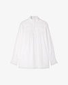Le Plessis Pleated Blouse White