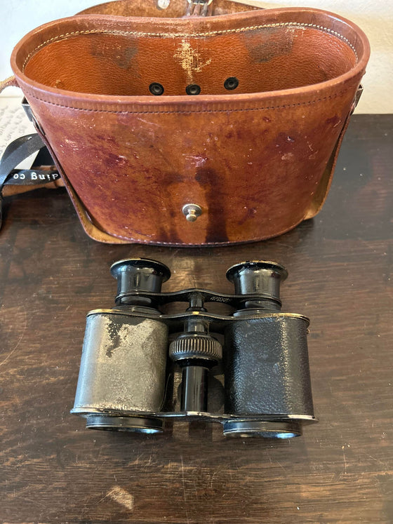 WW1 Field Glasses in Leather Case