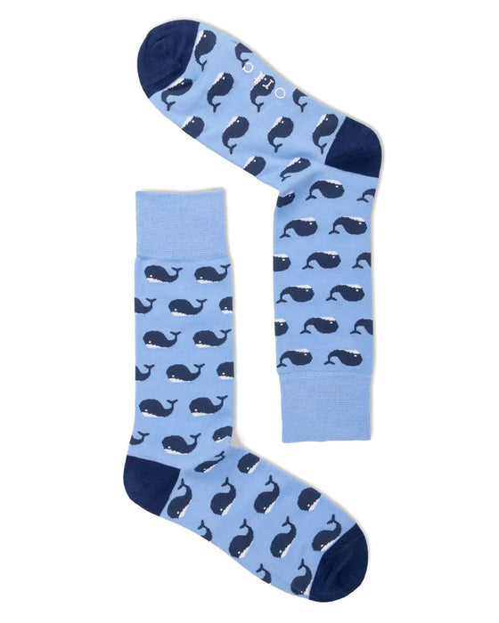 Pale Blue Whales Socks