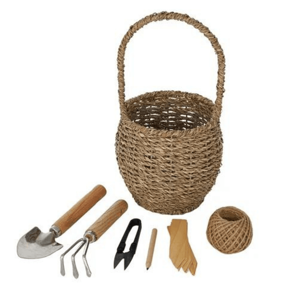 Peggy Garden Tools Set w Basket