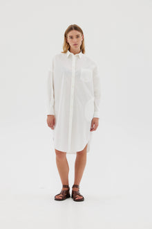  Chiara Shirt Dress White