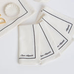 French Brasserie Napkins - Set of 4
