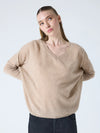 Camille Cashmere Top - Chestnut