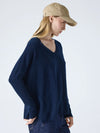 Camille Cashmere Top - Navy