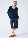 Camille Cashmere Top - Navy