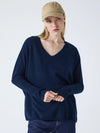Camille Cashmere Top - Navy