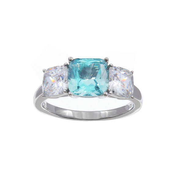 Adeline Blue & Clear Ring