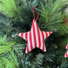 Lucia Fabric Star Red Stripe