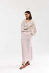 Ellery Blouse - Antique Bark Stripe