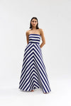 Audrey Gown - Royal Stripe