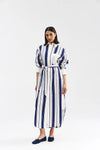 Buddy Shirt Dress - Royal Stripe