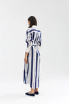 Buddy Shirt Dress - Royal Stripe