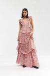 Romane Skirt - Papaya Plaid