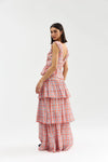 Romane Skirt - Papaya Plaid