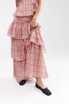 Romane Skirt - Papaya Plaid