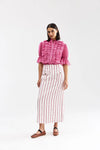 Leonie Blouse - Poppy Bark Stripe