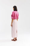 Leonie Blouse - Poppy Bark Stripe