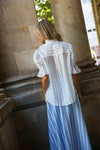 Leonie Blouse Sky Antique Stripe